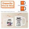 Thanks For Teaching Me How To Be A Man - Personalized Mug - Birthday Father's Day Gift For Dad, Step Dad - Gift From Daughters