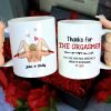 Thanks For The Orgasms, Gift For Couple, Personalized Mug, Naughty Couple Mug, Couple Gift