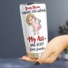 Thanks For Wiping, Dear Mom Mug, Personalized Coffee Mug, Funny Gift For Mother's Day
