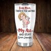 Thanks For Wiping, Dear Mom Mug, Personalized Coffee Mug, Funny Gift For Mother's Day