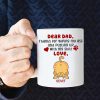 Thanks For Wiping My Ass, Personalized Coffee Mug, Cute Cat Ass Coffee Mug, Mother's Day Gift For Cat Mom