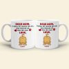 Thanks For Wiping My Ass, Personalized Coffee Mug, Cute Cat Ass Coffee Mug, Mother's Day Gift For Cat Mom
