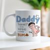 Thanks For Wiping My Bum Personalized Coffee Mug, Funny Gift For Father's Day
