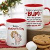 Thanks For Wiping My Bum When I Was Younger - Personalized Mother's Day Mug - Gift For Mom