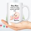 Thanks For Wiping My Butt Personalized Custom Family Mug C309