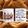 Thanks Mom, Gift For Mommy White Mug