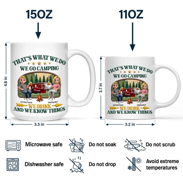 That's What I Do I Go Camping I Drink - Personalized Mug - Personalized Mug