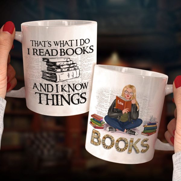 That's What I Do I Read Books Personalized Book Mug Gift For Book Lovers