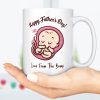 The Baby Bump, Father's Day Mug, Expectant Father, Daddy To Be, Pregnancy Mug, Unborn Baby, First Time Dad, Baby, Utero, Unique, Funny C303