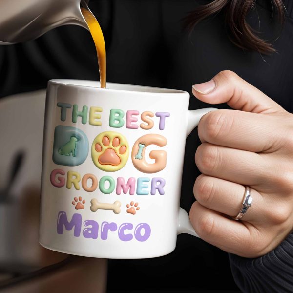 The Best Big Groomer Mug With Dog Icons - Personalized Custom Coffee Mug - JBS069_MG