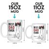 The Best Dad Ever - Family Personalized Custom Mug - Father's Day, Birthday Gift For Dad, Grandpa