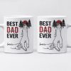 The Best Dad Ever - Family Personalized Custom Mug - Father's Day, Birthday Gift For Dad, Grandpa