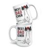 The Best Dad Ever - Family Personalized Custom Mug - Father's Day, Birthday Gift For Dad, Grandpa