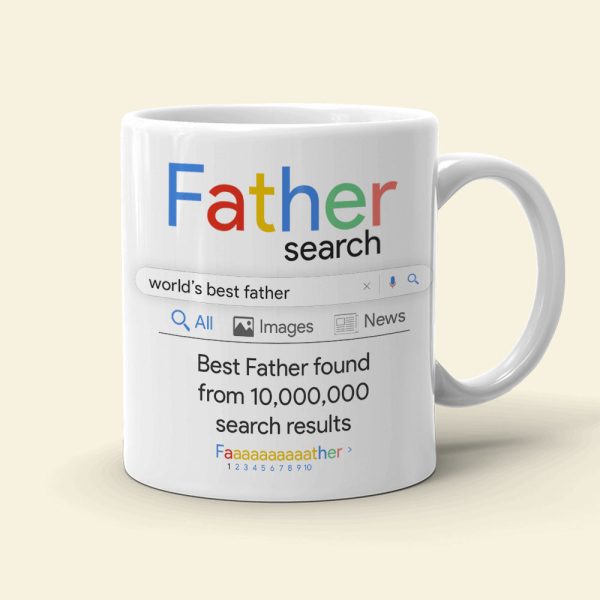 The Best Father Search Personalized Coffee Mug DR-WHM-04dnpo150523