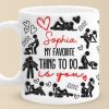 The Best Part Of My Day Is Spending It With You - Couple Personalized Custom 3D Inflated Effect Printed Mug - Christmas Gift For Husband Wife, Anniversary