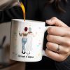 The Bestie Mug With Two Girls Design - Personalized Custom Coffee Mug - BST149_MG