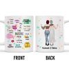 The Bestie Mug With Two Girls Design - Personalized Custom Coffee Mug - BST149_MG