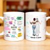 The Bestie Mug With Two Girls Design - Personalized Custom Coffee Mug - BST149_MG