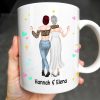 The Bestie Mug With Two Girls Design - Personalized Custom Coffee Mug - BST149_MG