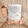 The Bond Between an Aunt & Niece, Butterflies and Flowers - Personalized Custom Coffee Mug - NCE039_MG