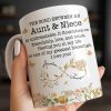 The Bond Between an Aunt & Niece, Butterflies and Flowers - Personalized Custom Coffee Mug - NCE039_MG
