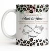 The Bond Between An Aunt & Niece, Leopard Print And Hearts - Personalized Custom Coffee Mug - NCE014_MG