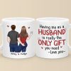 The Boyfriend You Are Lucky To Have - Couple Personalized Custom Mug - Christmas Gift For Husband Wife, Anniversary