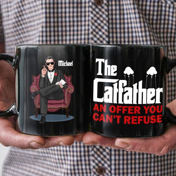 The Cat Father An Offer You Can't Refuse Personalized Coffee Mug 03QHPO270523HA