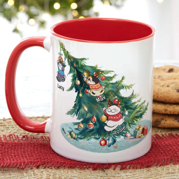 The Cats Stole Christmas- Personalized Accent Mug -Gift For Cat Lover- Christmas Gift- CC-AM11OZ-03htqn191023
