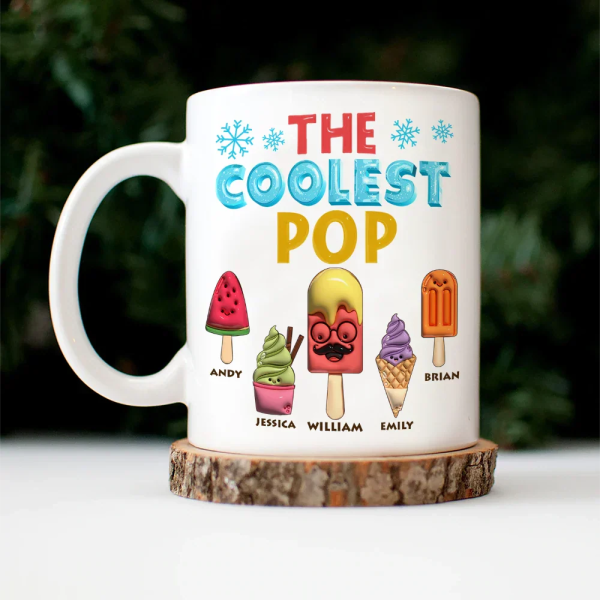 The Coolest Pop Funny 3D Effect Cartoon Ice Cream - Personalized Mug