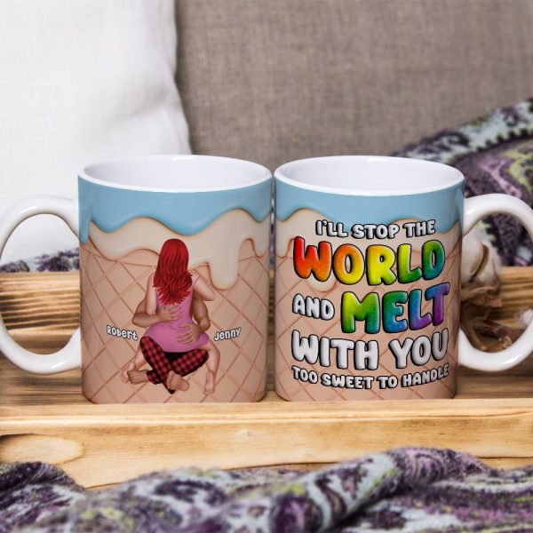 The Couple, I'll Stop the World and Melt with You, Personalized Mug, Christmas Gifts For Couple