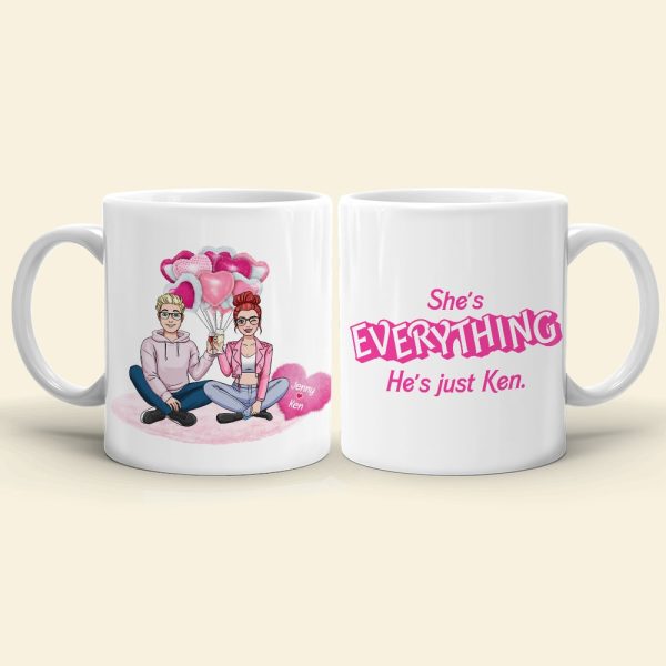 The Couple, She's Everything, Personalized Coffee Mug, Gift For Couple, 05HTPO041223HH
