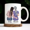 The Day You Became My Grandma, Love And Calendar Design - Personalized Custom Coffee Mug - FAM675_MG