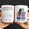 The Day You Became My Grandma, Love And Calendar Design - Personalized Custom Coffee Mug - FAM675_MG