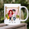 The Dog Is My Favourite But I Love You Too, Personalized Couple & Dog Mug