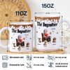 The Dogmother Dogfather - Personalized White Edge-to-Edge Mug
