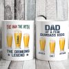 The Drinking Legend Dad Of Dumbass Kids Personalized Custom Family Mug C323