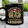 The Fishing Legend - Gift For Dad - Personalized Black Mug