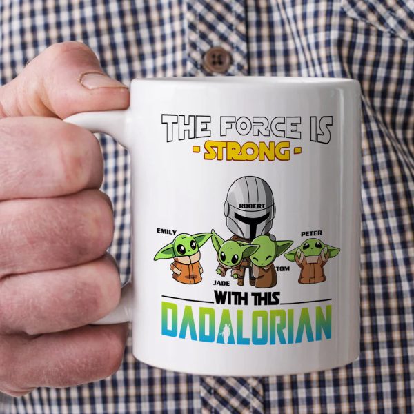 The Force Is Strong - Personalized White Mug