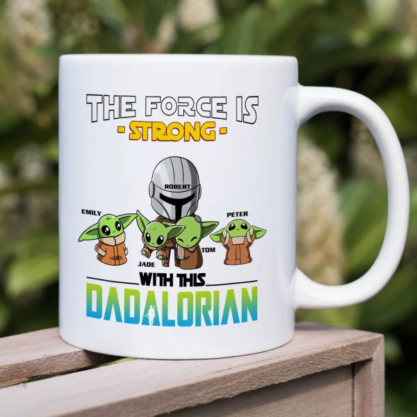 The Force Is Strong - Personalized White Mug