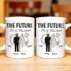 The Future Mr & Mrs, Bride And Groom - Personalized Custom Coffee Mug - CPL455_MG