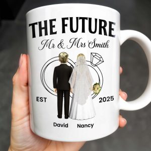 The Future Mr & Mrs, Bride And Groom - Personalized Custom Coffee Mug - CPL455_MG