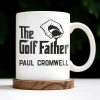 The Golf Father, Hand Holding Golf Ball - Personalized Custom Coffee Mug - GOLF001_MG