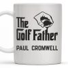 The Golf Father, Hand Holding Golf Ball - Personalized Custom Coffee Mug - GOLF001_MG