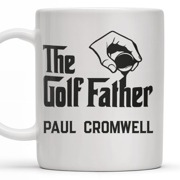The Golf Father, Hand Holding Golf Ball - Personalized Custom Coffee Mug - GOLF001_MG