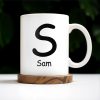 The Grandparent Code Heart Symbol Custom Mug - Personalized Custom Coffee Mug - GRM044_MG