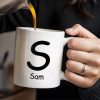 The Grandparent Code Heart Symbol Custom Mug - Personalized Custom Coffee Mug - GRM044_MG
