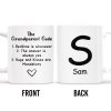 The Grandparent Code Heart Symbol Custom Mug - Personalized Custom Coffee Mug - GRM044_MG