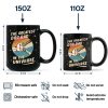 The Greatest Dog Dad In The Universe - Personalized Black Mug