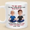 The Greatest Joy In Life Is Watching You Be A Dad - Family Personalized Custom Mug - Father's Day, Gift For Son